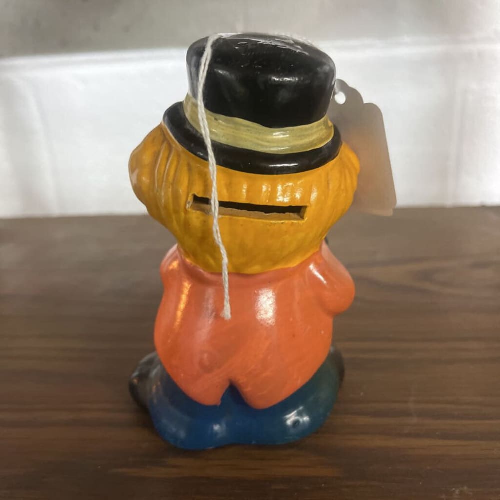 VINTAGE CERAMIC CLOWN BANK MADE IN TAIWAN