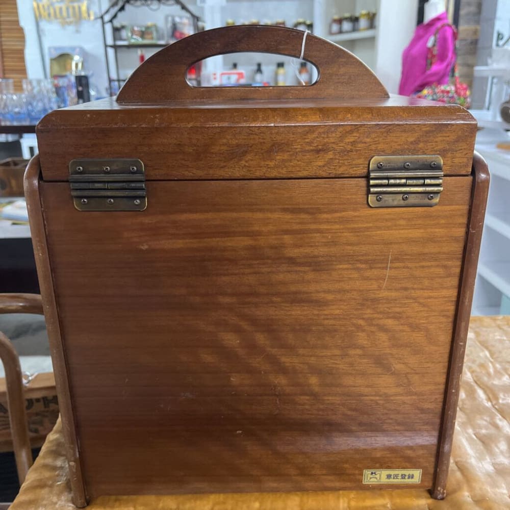 OLD WOOD COUNTERTOP/TRAVEL JEWELRY BOX
