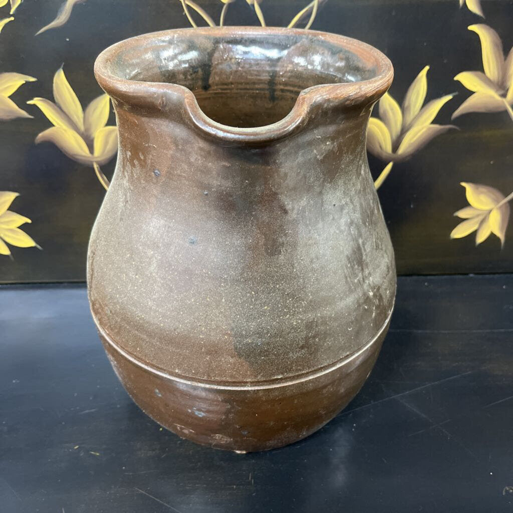 ANTIQUE 1800'SSTONEWARE PITCHER EWER