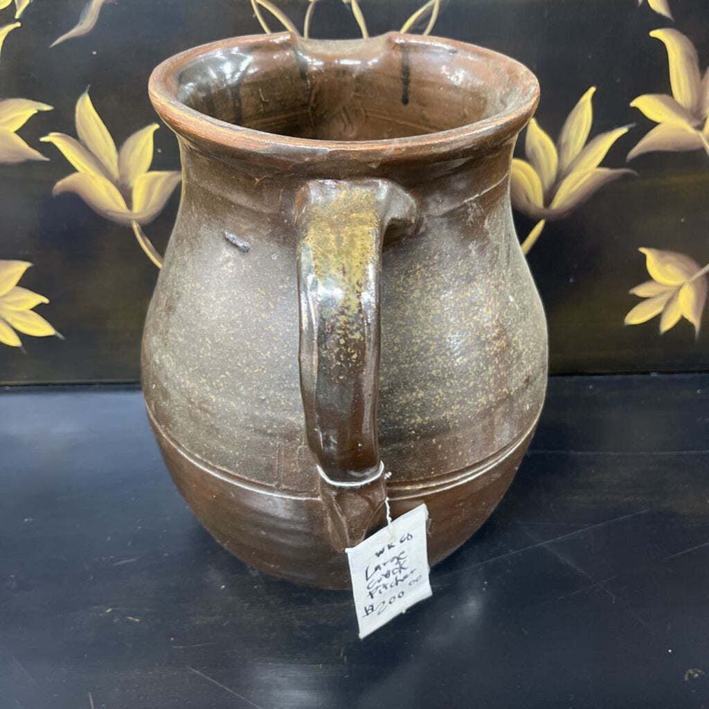 ANTIQUE 1800'SSTONEWARE PITCHER EWER