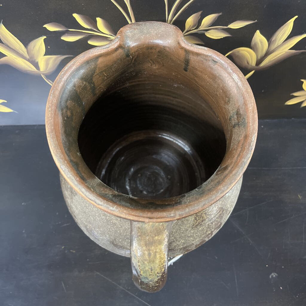 ANTIQUE 1800'SSTONEWARE PITCHER EWER