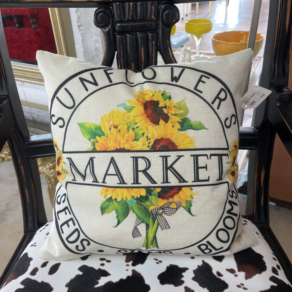 SUNFLOWER MARKET PILLOW