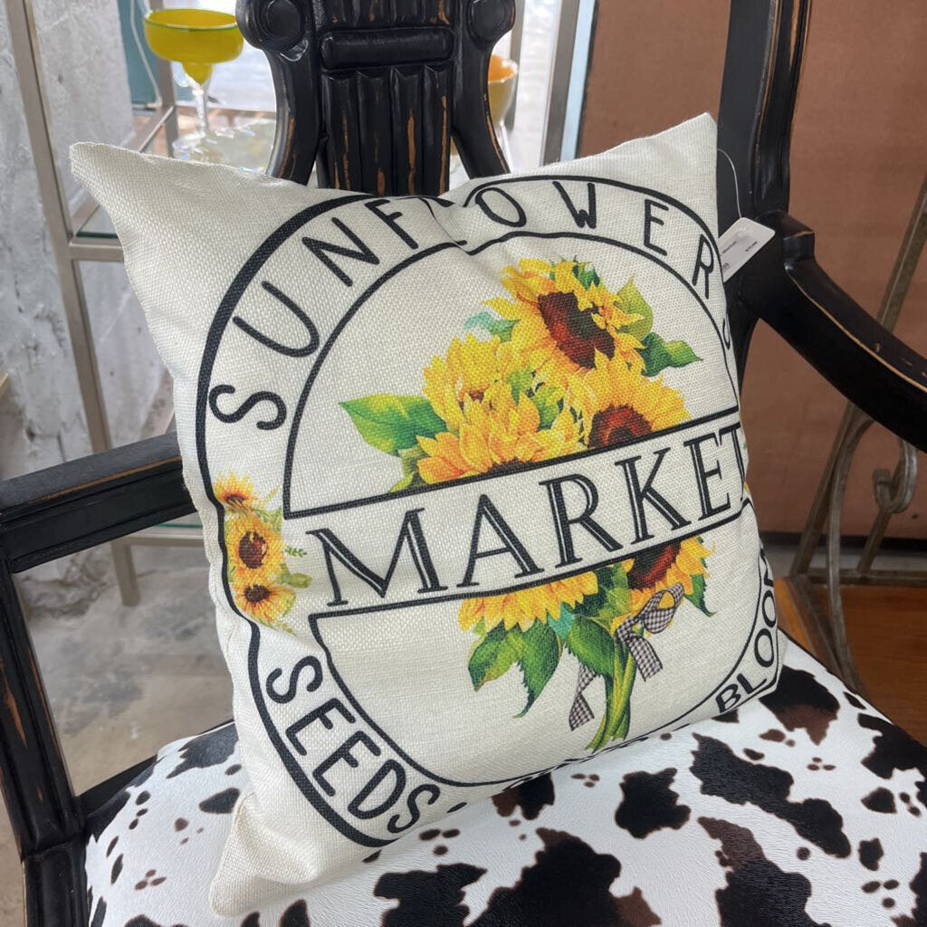 SUNFLOWER MARKET PILLOW