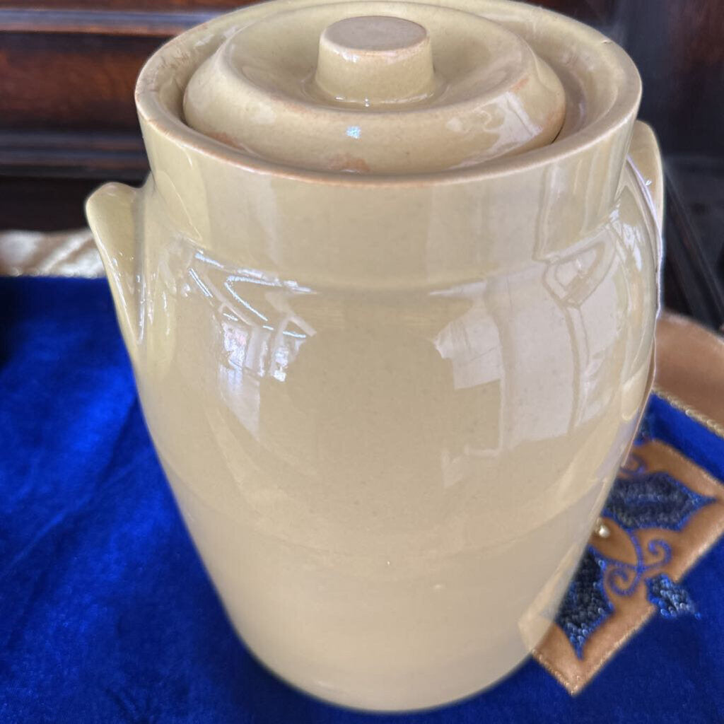 Vtg Yellow McCoy Cookie Jar w/Lid