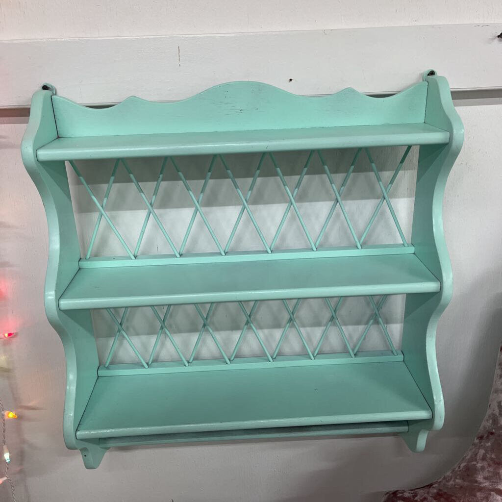 SHELF 3 TIER AQUA