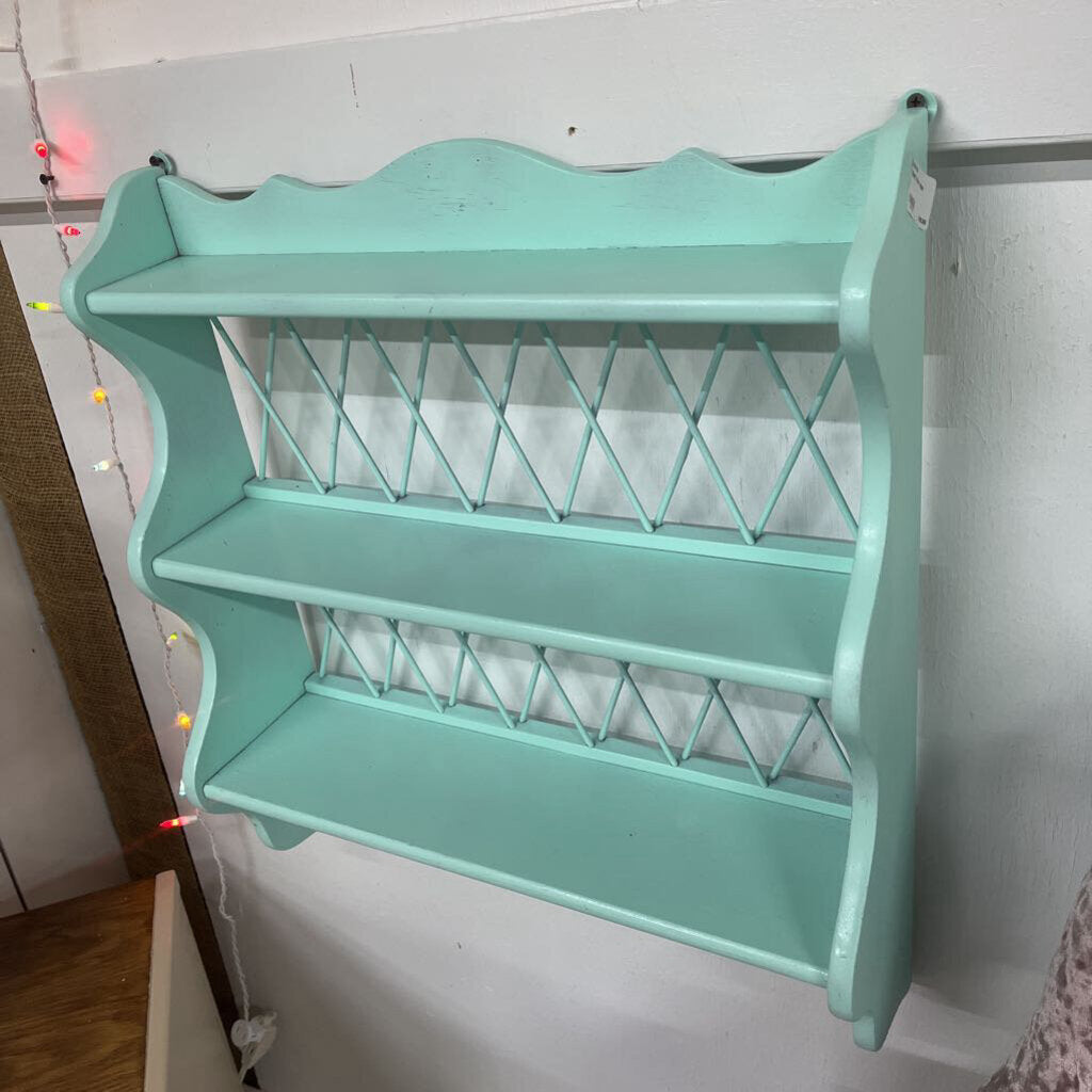 SHELF 3 TIER AQUA