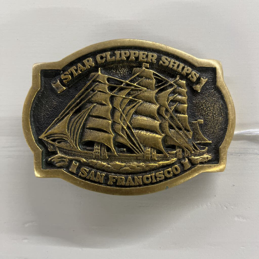78 BRASS BELT BUCKLE