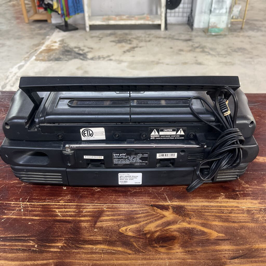 GPX AM/FM STEREO RECEIVER CASSETTE DOES NOT WORK