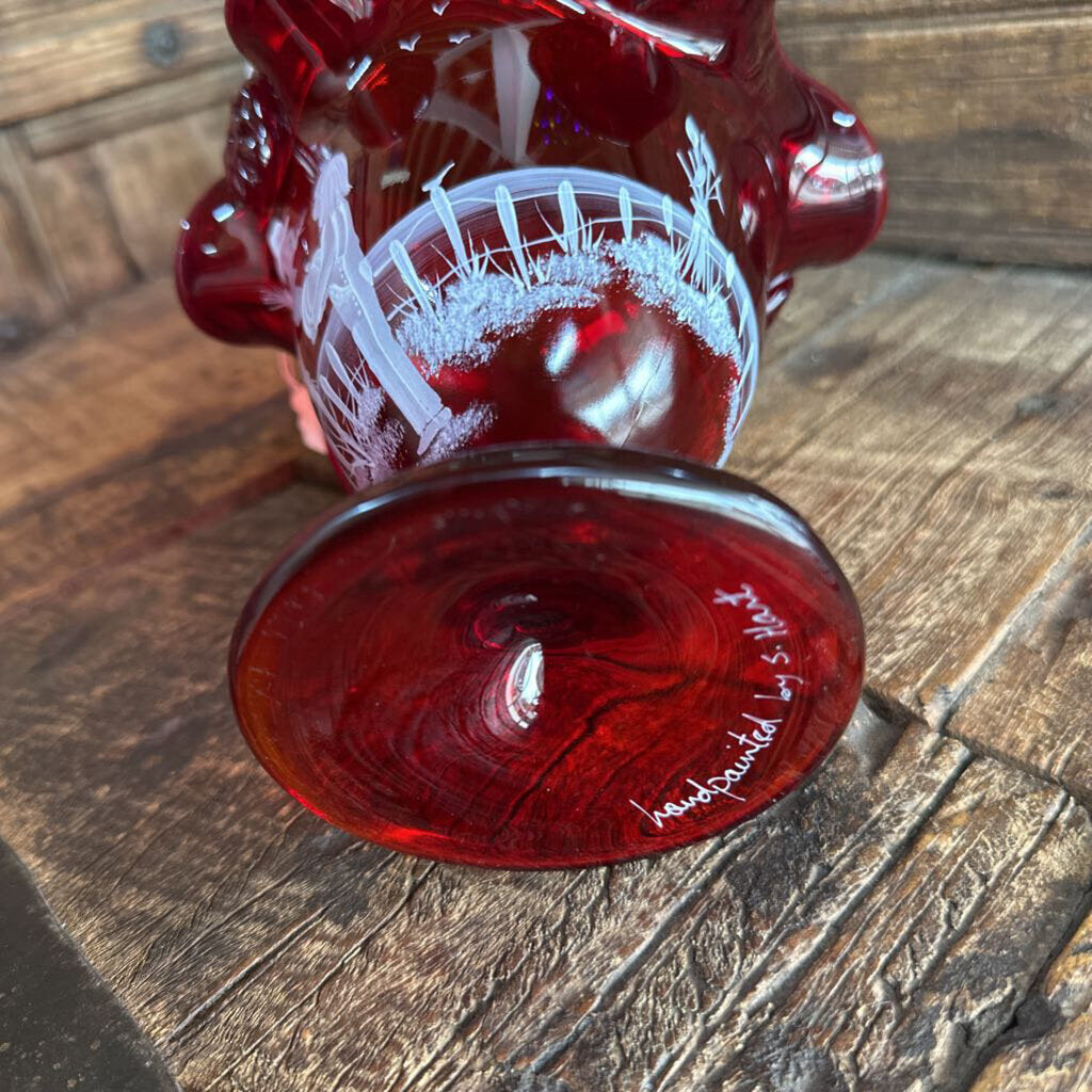 Fenton Fall Red Basket