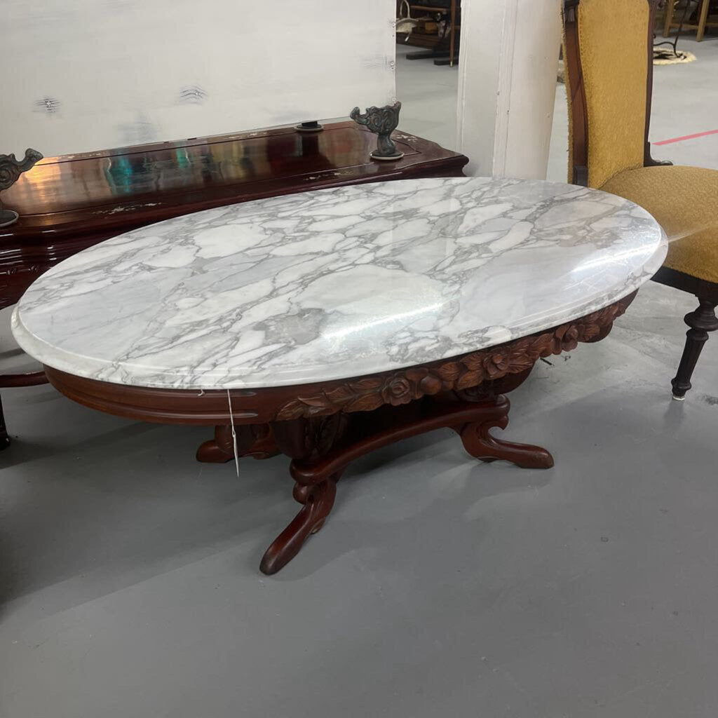 VINTAGE MARLE TOP COFFEE TABLE
