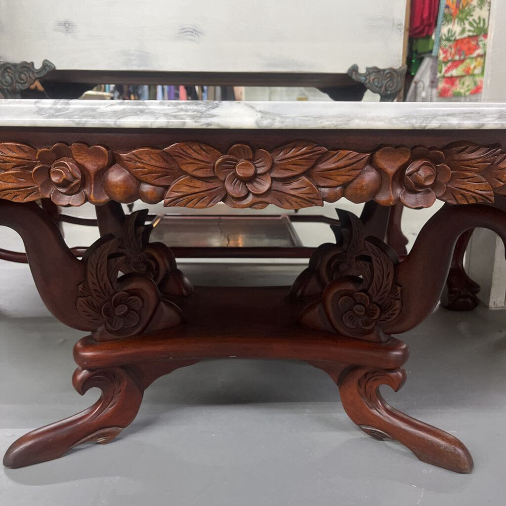 VINTAGE MARLE TOP COFFEE TABLE
