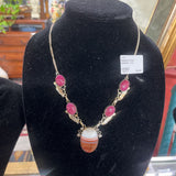STERLING STONE NECKLACE -RES