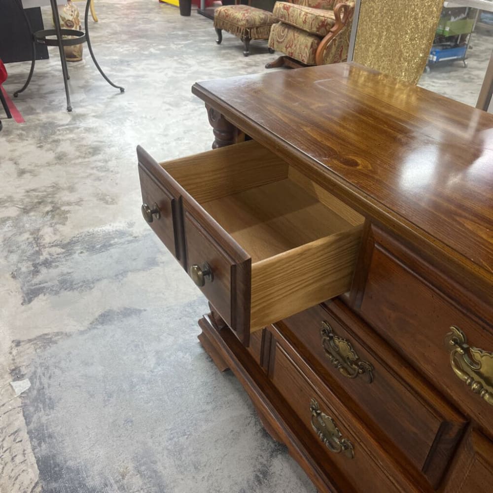 2PC TRIPLE DRESSER AND TALL CHEST