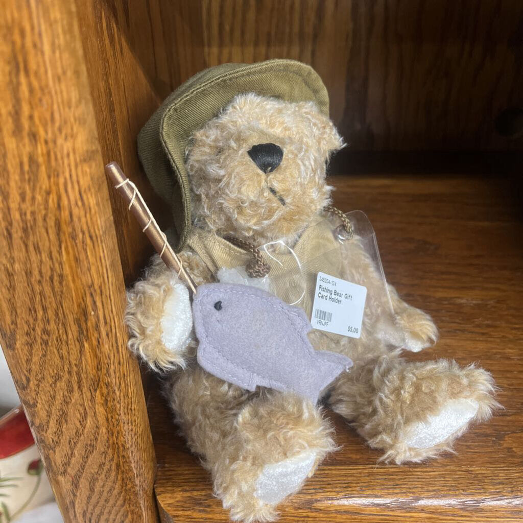FISHING BEAR GIFT CARD HOLDER