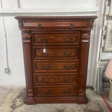 SOLID WOOD 6 DRAWER CHEST OF DRAWERS