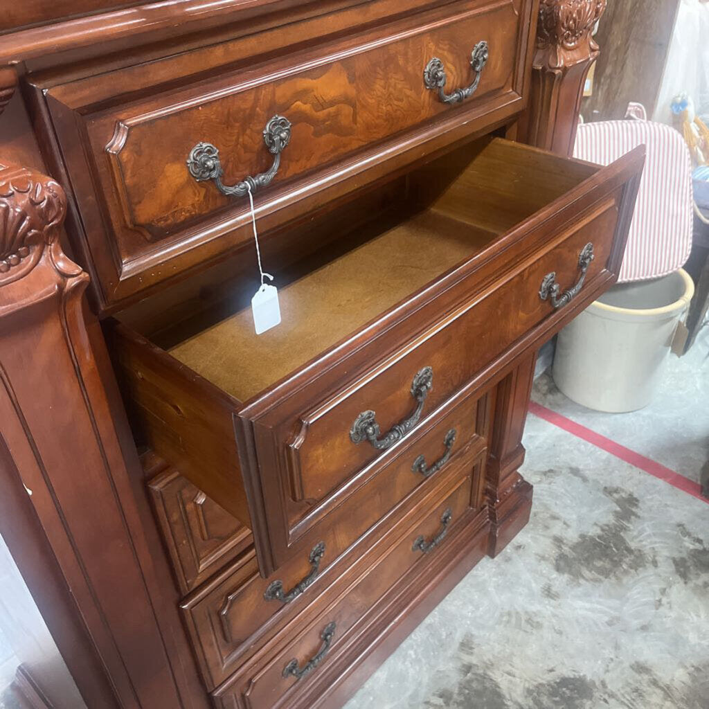 SOLID WOOD 6 DRAWER CHEST OF DRAWERS