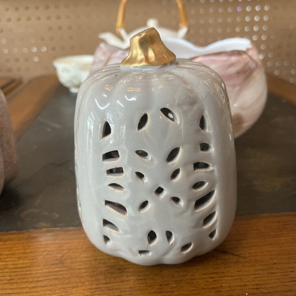 PIERCED PUMPKIN DECOR