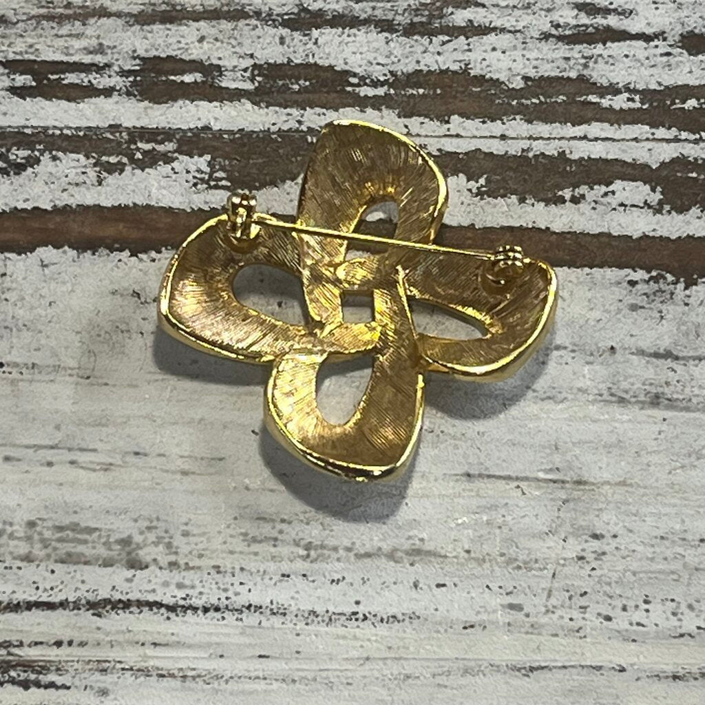 Goldtone Figural Brooch