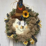 SCARECROW FACE WREATH