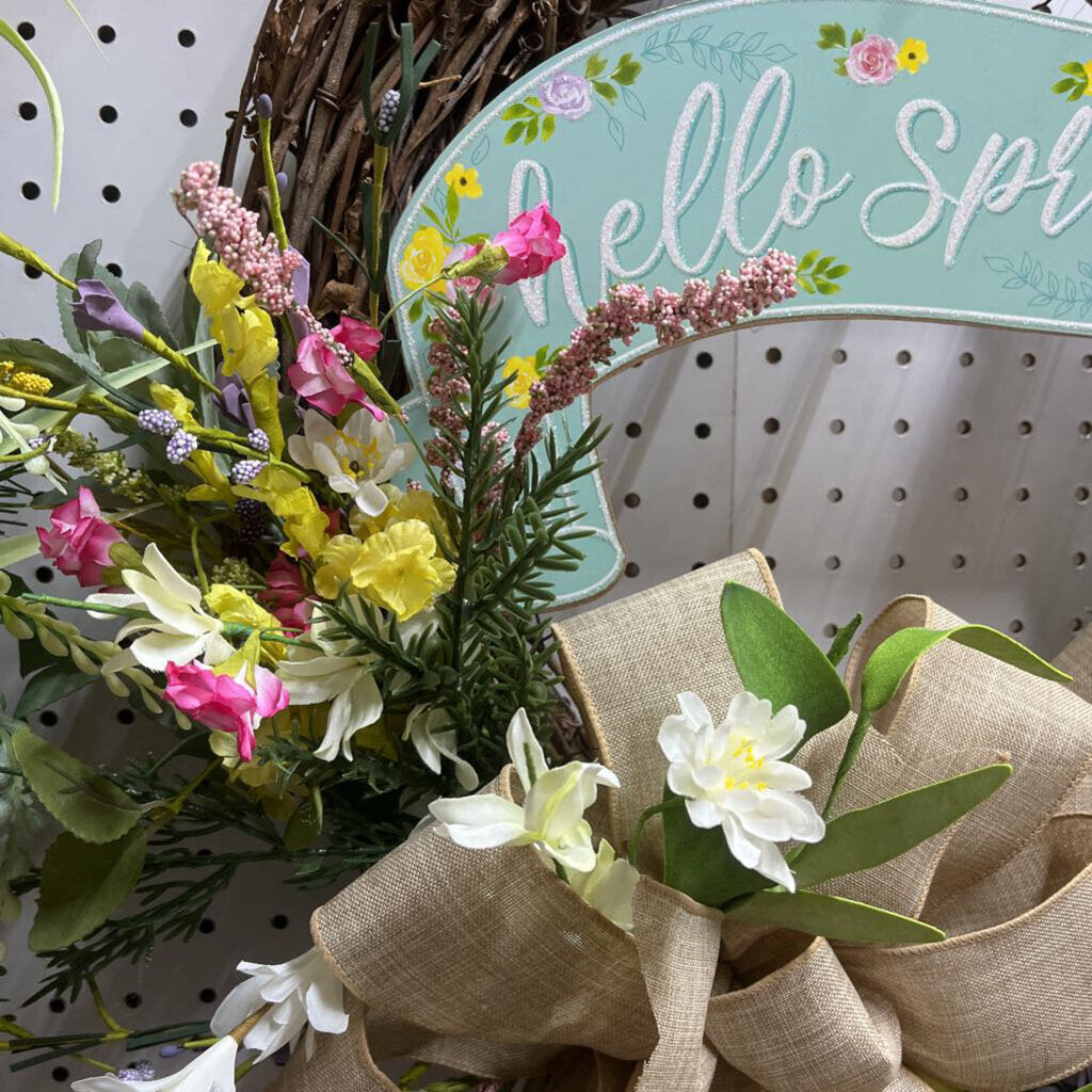 HELLO SPRING WREATH