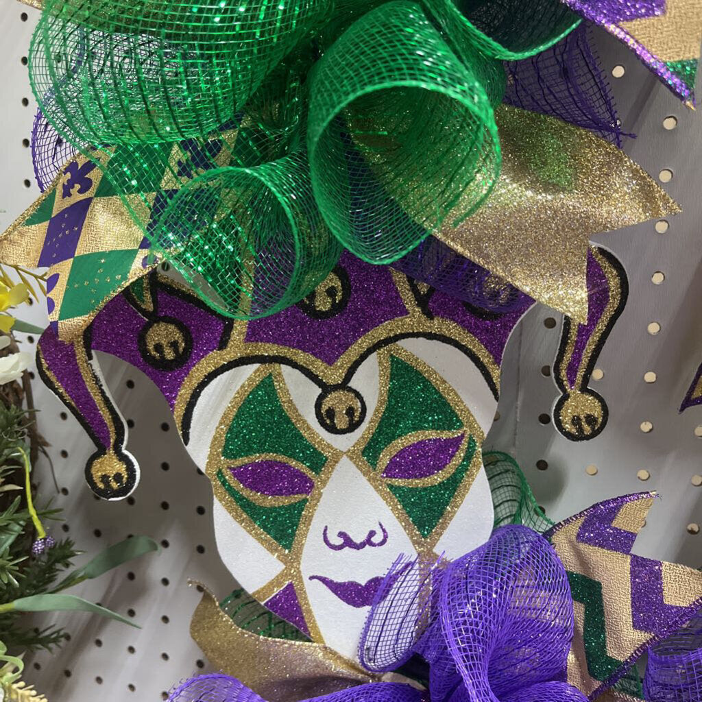 MARDI GRAS WREATH