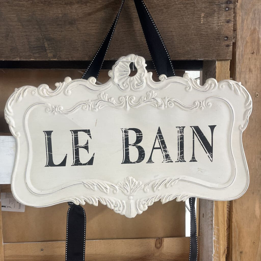 LE BAIN METAL SIGN