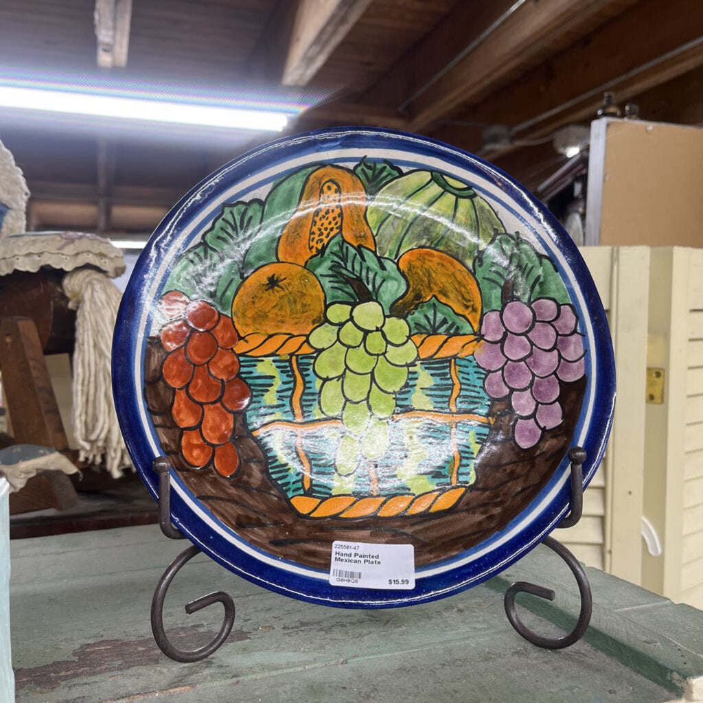 Hand Painted Mexican Plate