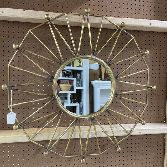 Gold Atomic Wall Mirror