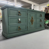 VINTAGE 9 DRAWER DRESSER