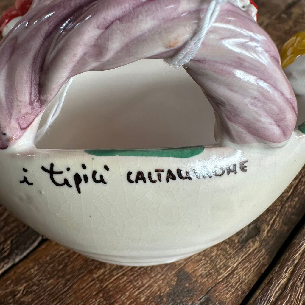 Italian Terra Cotta Mini Basket