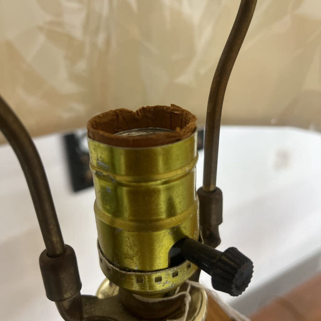 SMOKY GLASS OAK MULTI LIGHT LAMP