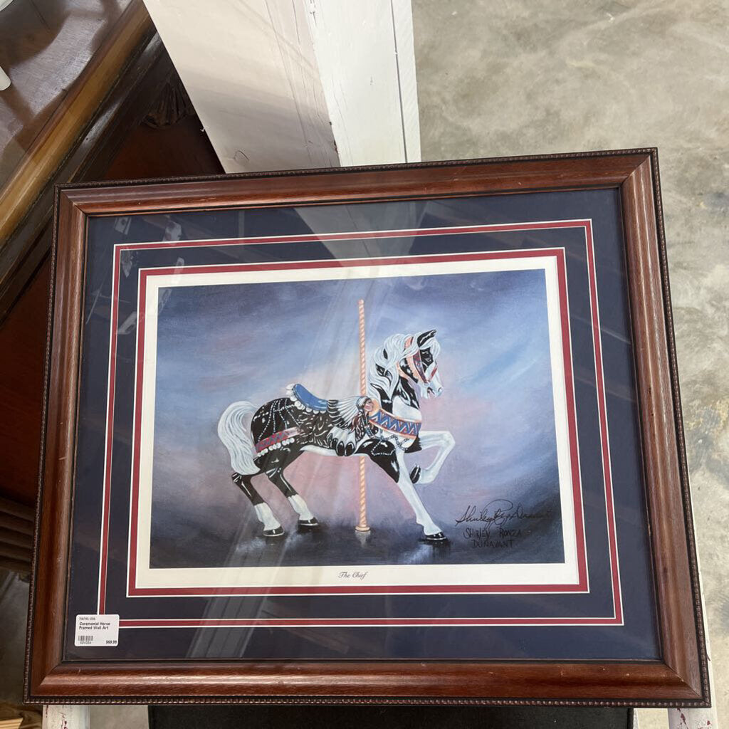 Ceremonial Horse Framed Wall Art