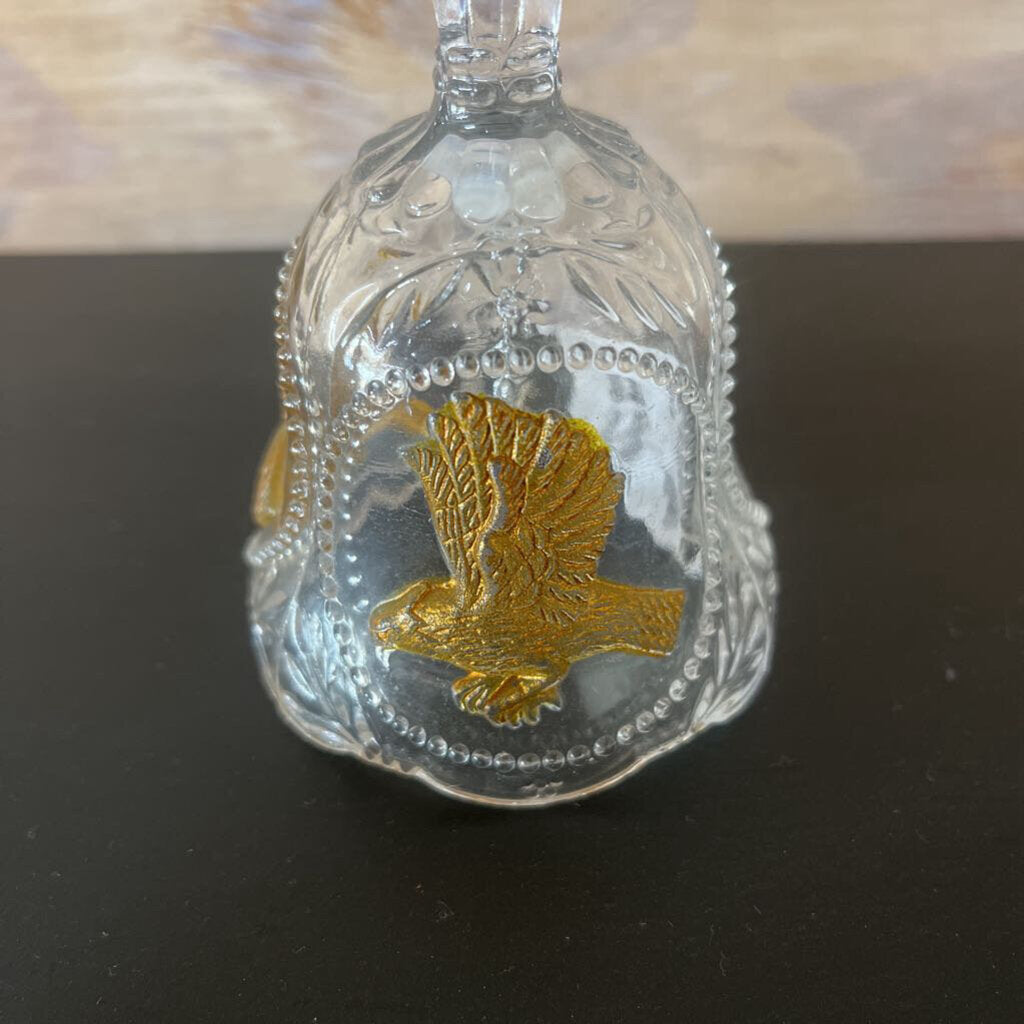 VTG CRYSTAL GOLD EAGLE PLEDGE BELL