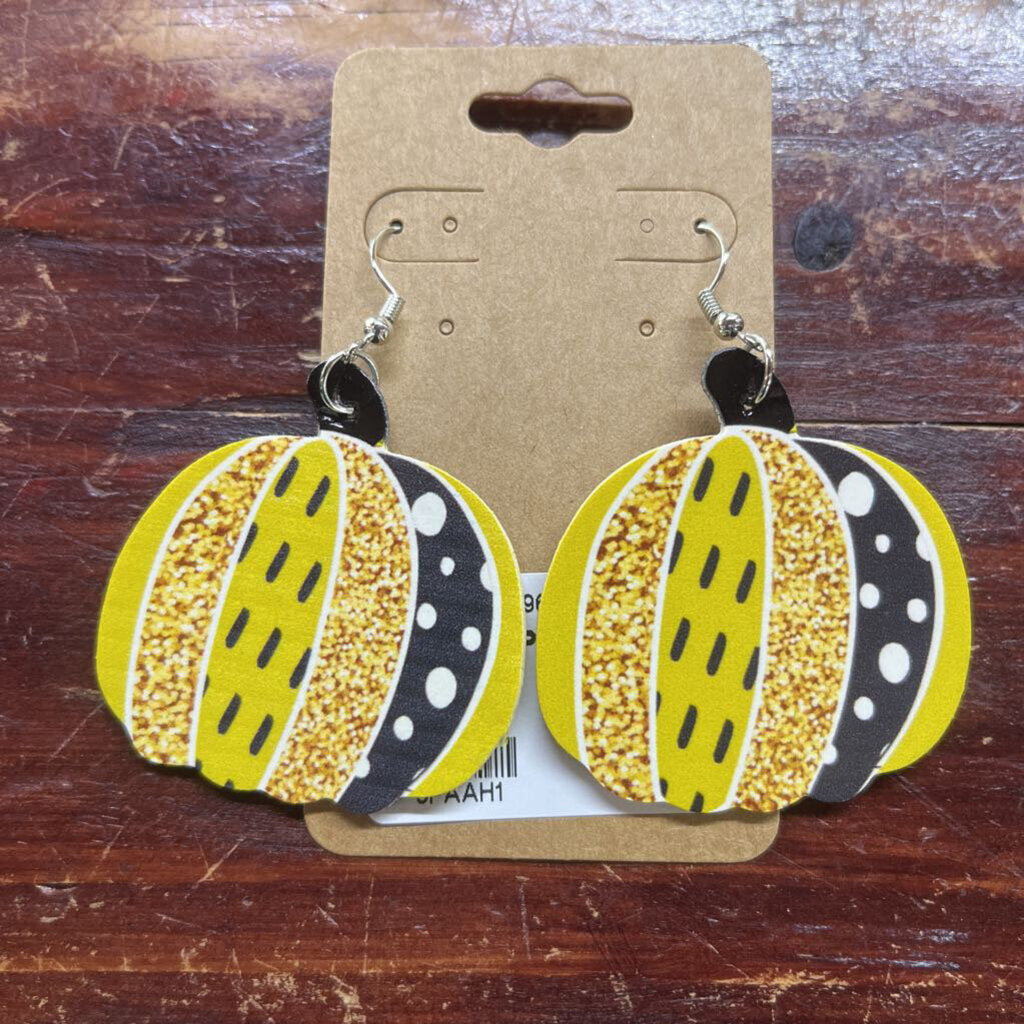 FALL PVC PAINTED EARRINGS