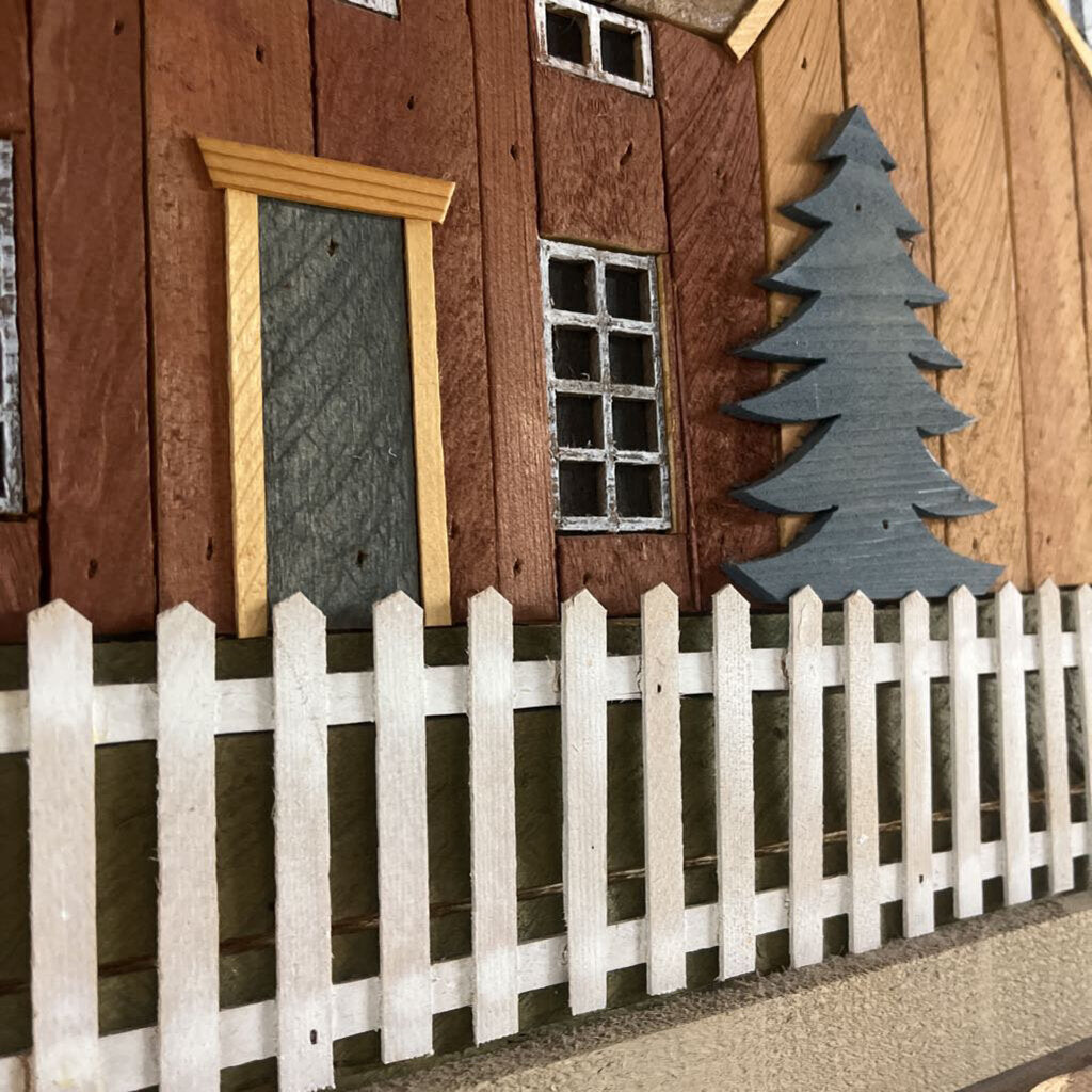 THEO DEGROOT LARGE WOOD ART WALL HANGING