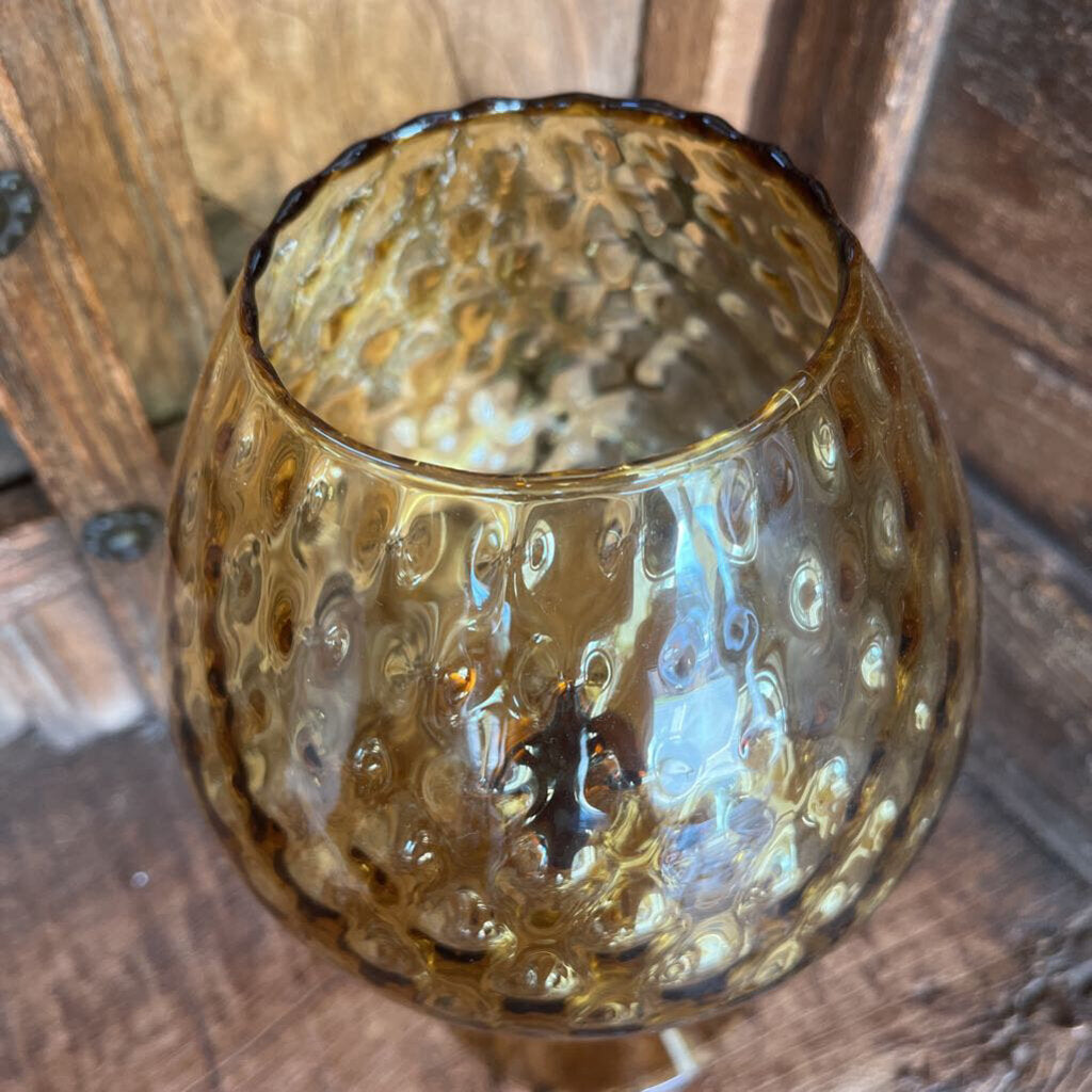MCM Amber Empoli Art Glass Snifter