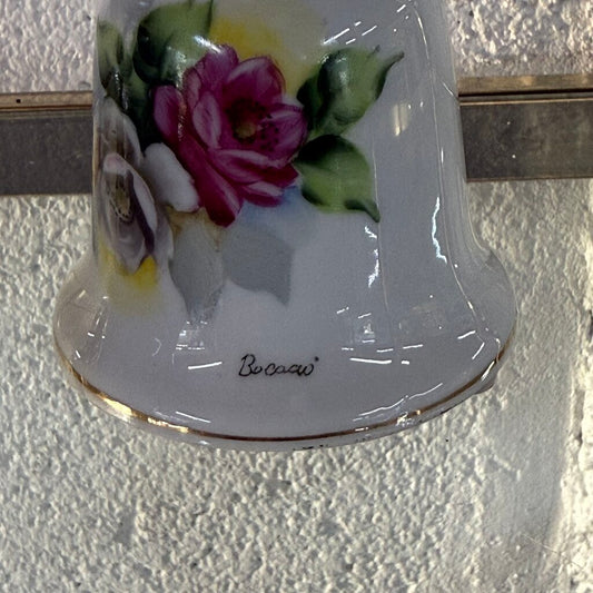 Pair Porcelain Bell Candleholders