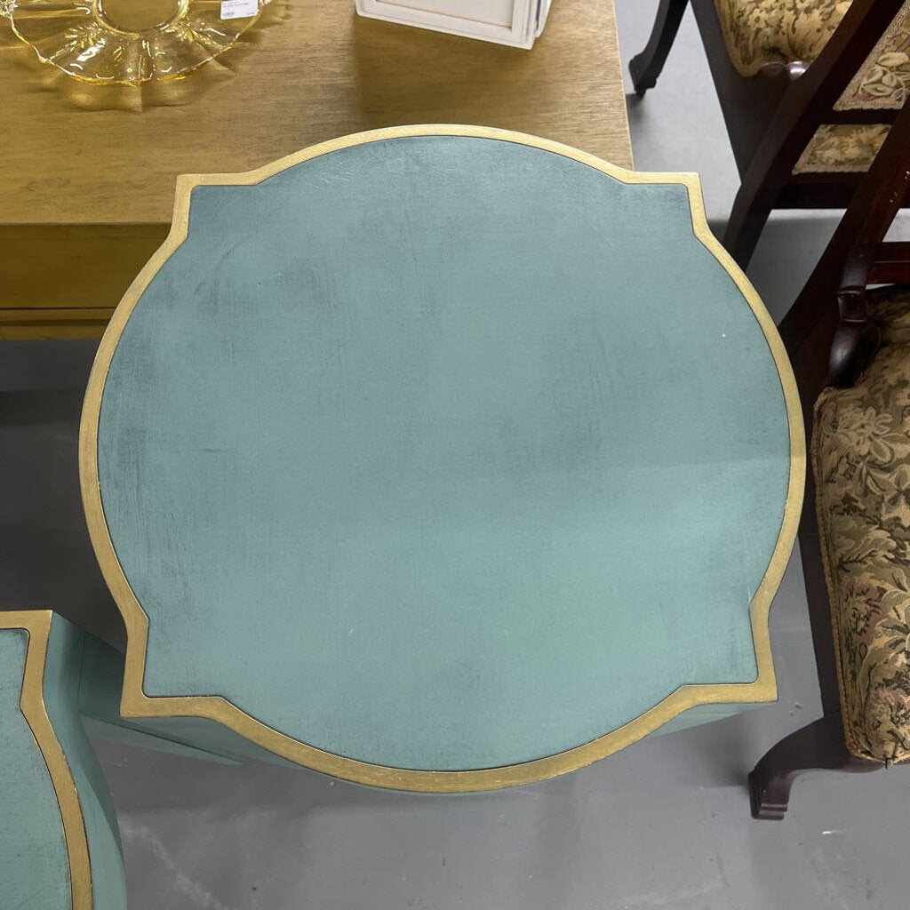 HAND-PAINTED ACCENT TABLES (SET OF 2)