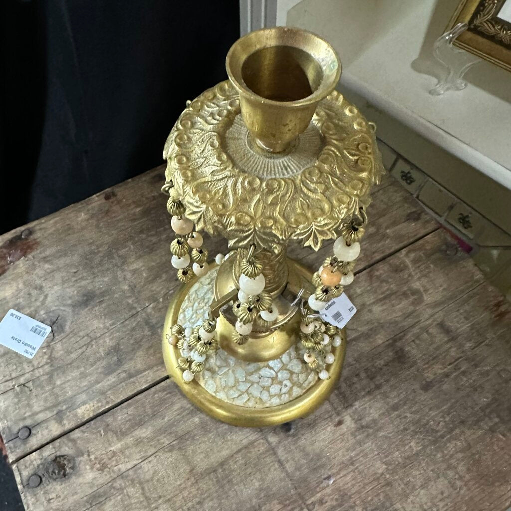 Decorative brass candlestick