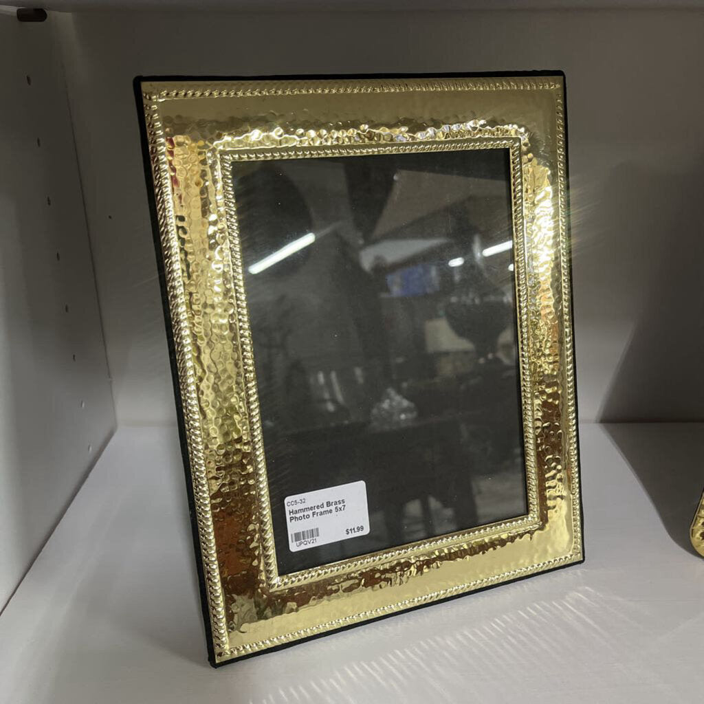 Hammered Brass Photo Frame 5x7