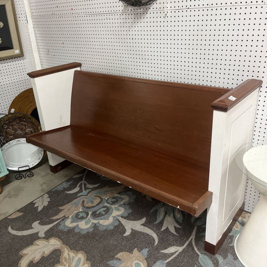 Finished Solid Wood Church Pew 59.5 Inches Long