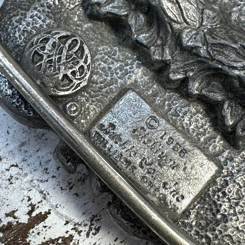 PRAISE THE LORD PEWTER BELT BUCKLE