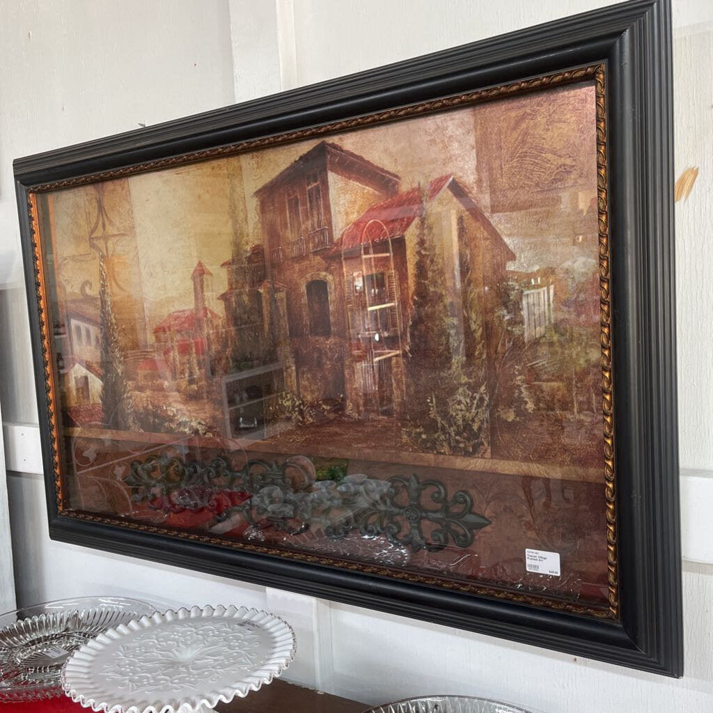 Tuscan Village Framed Art