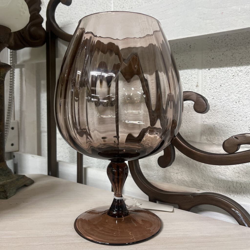 MCM Lilac Empoli Art Glass Compote