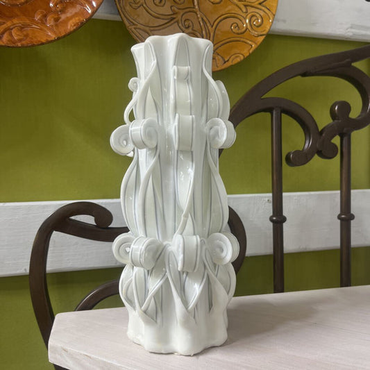 FANTASY WHITE RIBBON CANDLE/CANDLE HOLDERE