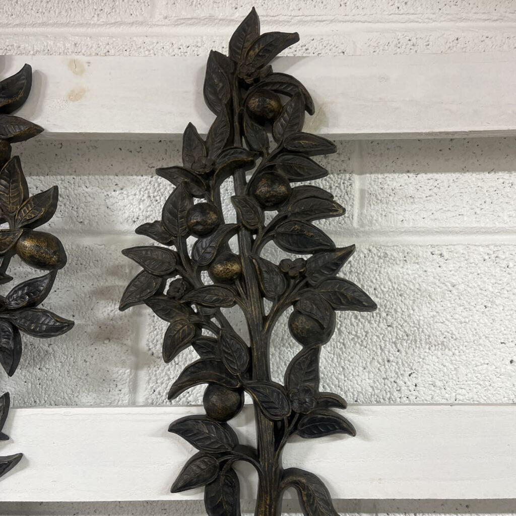 Pair Home Interior Fruit Trees Wall Decor