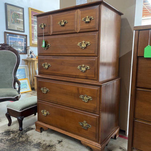 Maple Wood 5 Drawer Chest