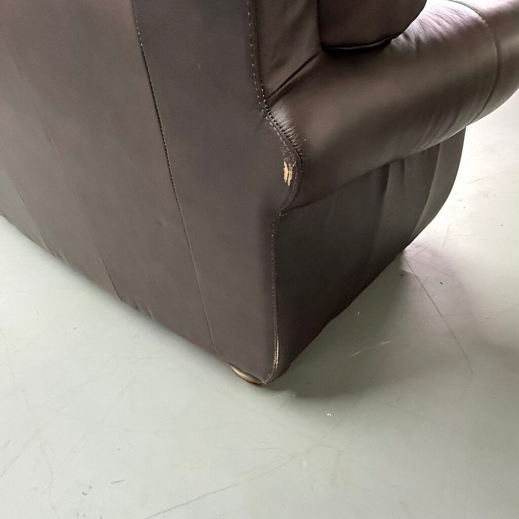 Brown Leather Sofa
