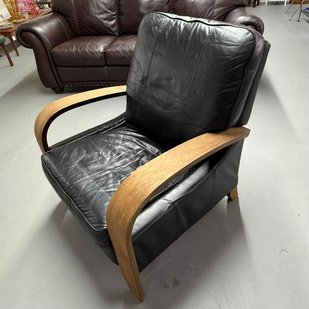 Laz Boy Black Leather Recliner