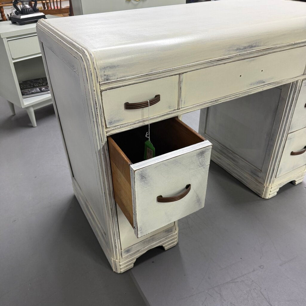 VINTAGE WATERFALL DESK / VANITY